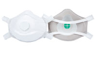 Polypropylene Disposable Dust Mask White Color Folded Style With Valve supplier