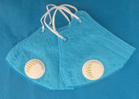 Blue Earloop N95 Disposable Face Mask With Valve 99% BFE Filtration supplier