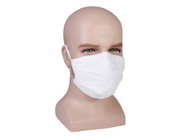 Dust Proof Comfortable 3 Ply Face Mask White Color Disposable Earloop Face Mask supplier