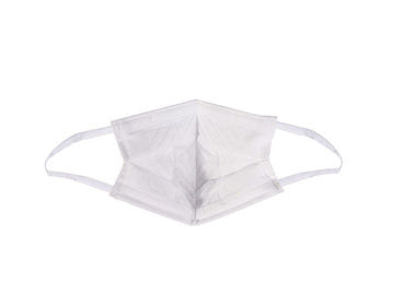 Dust Proof Comfortable 3 Ply Face Mask White Color Disposable Earloop Face Mask supplier