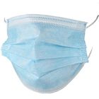 Soft 3 Ply Disposable Face Mask Non Woven Material Low Respiratory Resistance supplier