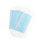 Soft 3 Ply Disposable Face Mask Non Woven Material Low Respiratory Resistance supplier