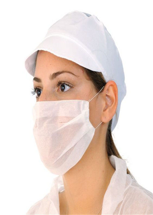 Paper Filter Disposable Face Mask , Disposable Breathing Mask Size 20 X 7CM supplier