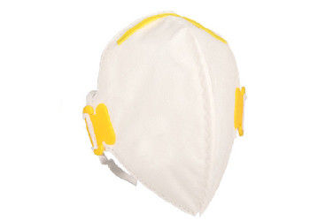 White Disposable Foldable Dust Mask , FFP Rating Dust Masks Hypoallergenic supplier