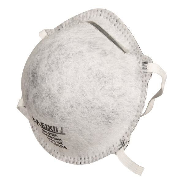 Single Use 4 Plys Safety Breathing Mask , Particulate Respirator Mask Conical Shaped supplier