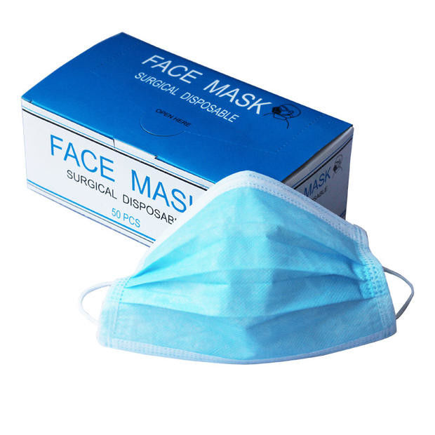 Single Use Antibacterial Face Mask , 2 Ply Face Mask For Food Processing supplier
