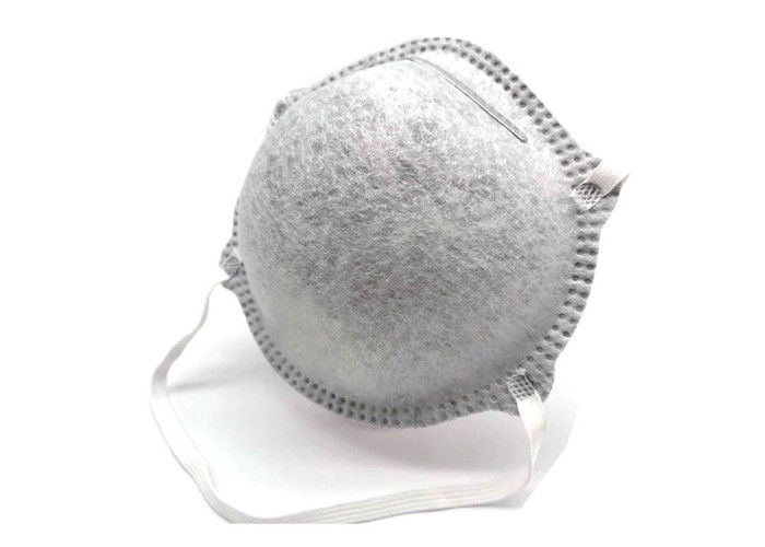 Easy Breathing Dust Respirator Mask FFP2 Gray Color Non Woven Fabric Material supplier