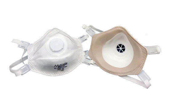 Non Irritating Carbon Respirator Mask Soft White Color CE Certification supplier