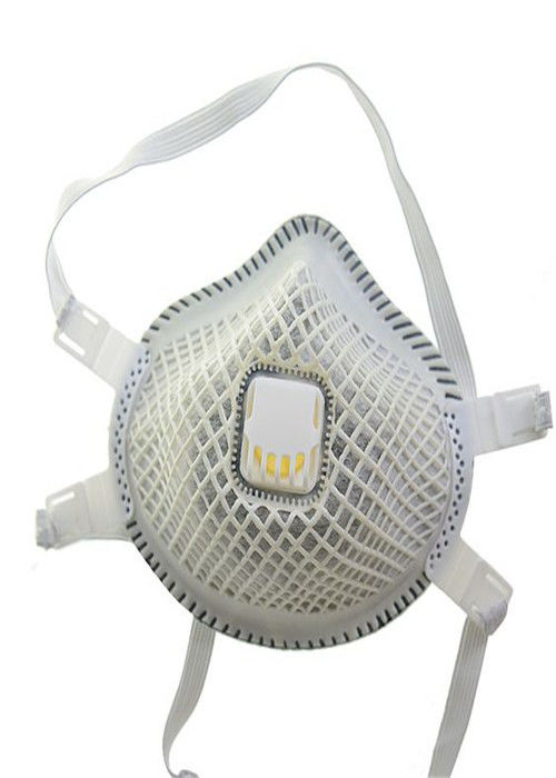 Active Carbon Antibacterial Face Mask / Welding Respirator 4 Plyer Excellent Filtration supplier
