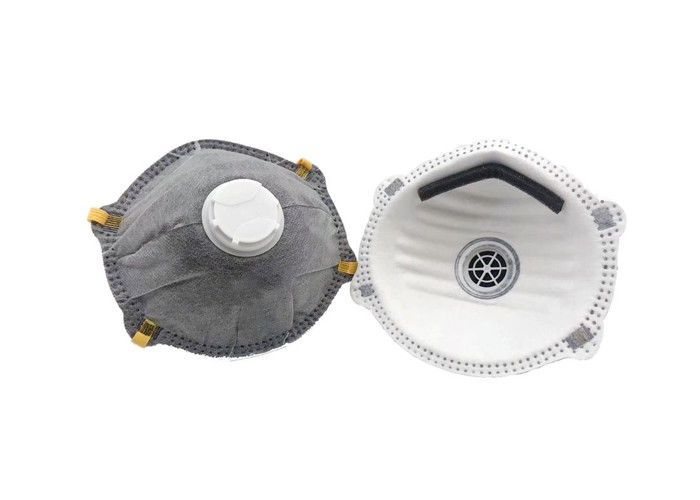 Shell Shaped Dust Mask With Valve Easy Wearing Glass Fiber Free Water Resistance supplier