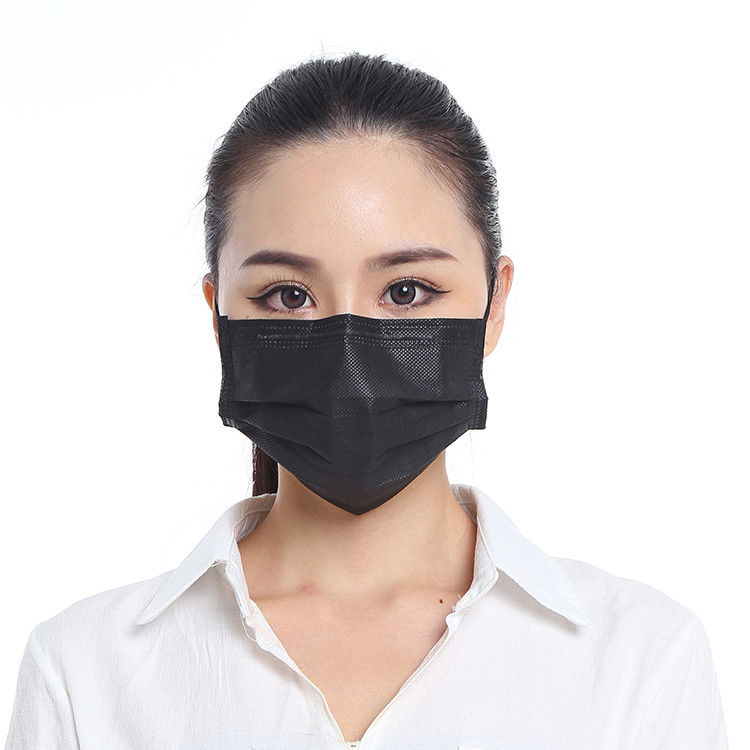 Eco Friendly Light Weight Black Face Mask , Waterproof Breathable Face Mask supplier
