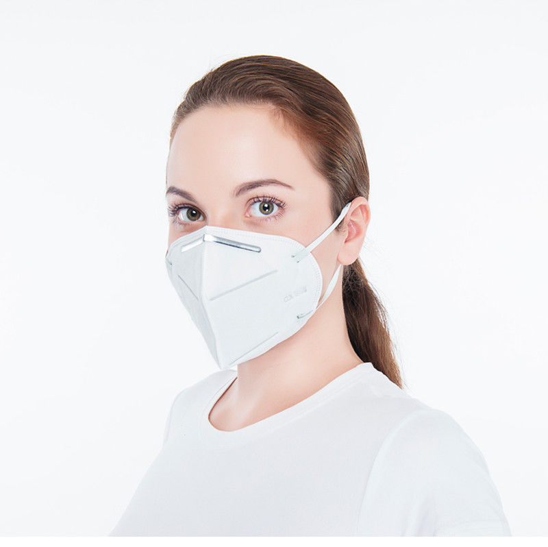 Earloop Antibacterial Face Mask Folded Type With Thick Protection Layers supplier
