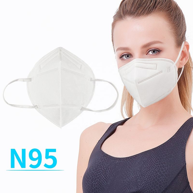 Foldable N95 Dust Mask , Disposable N95 Mask For Textile Industry supplier